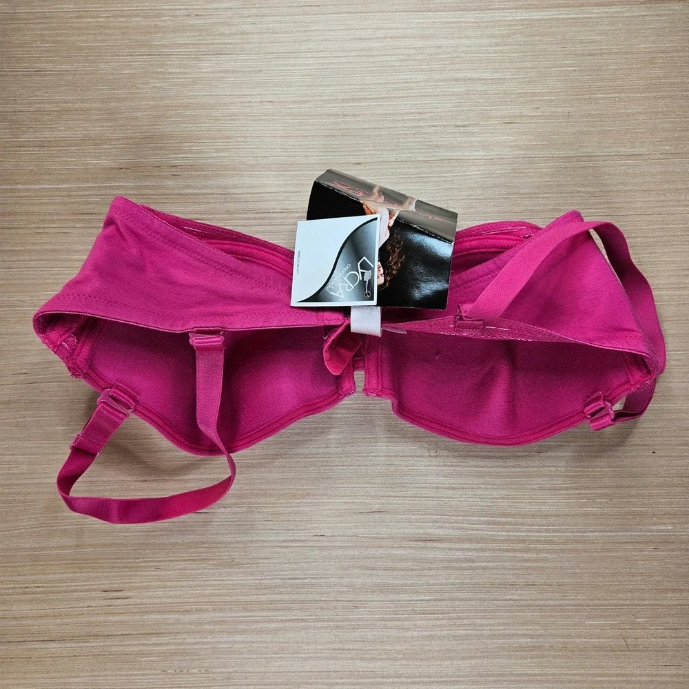 Shape FX by‎ Newport News Pink Full Coverage Bra Size 36C Adjustable Straps NEW